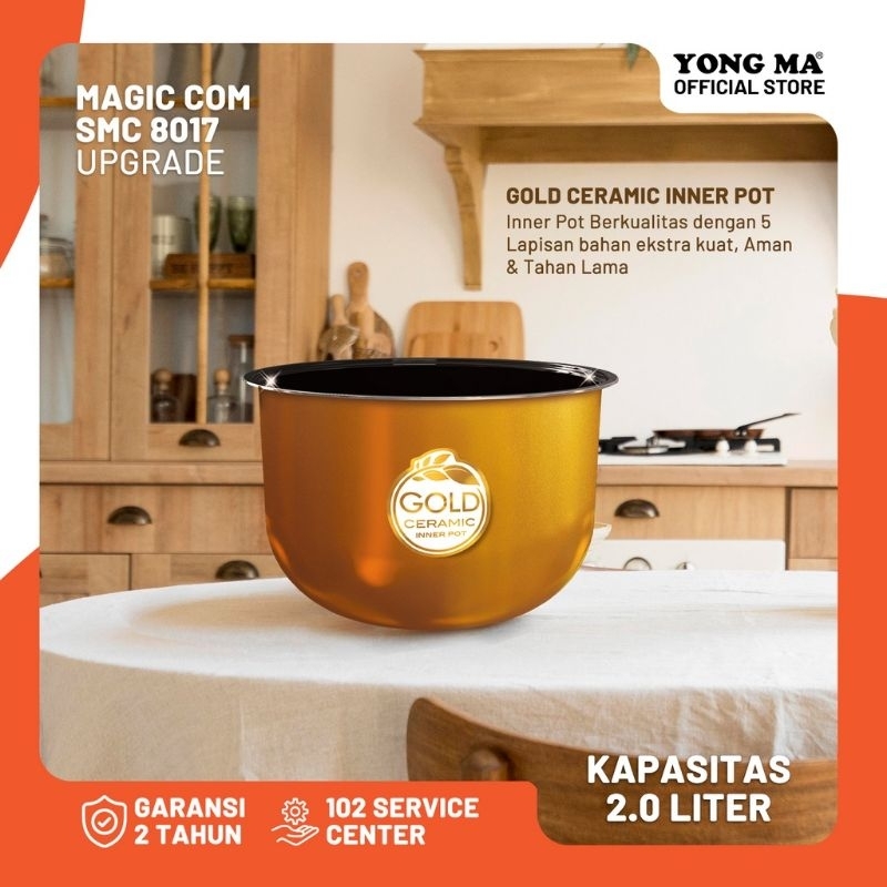 RICE COOKER YONG MA SMC-8017 GA/RA/VA 2L