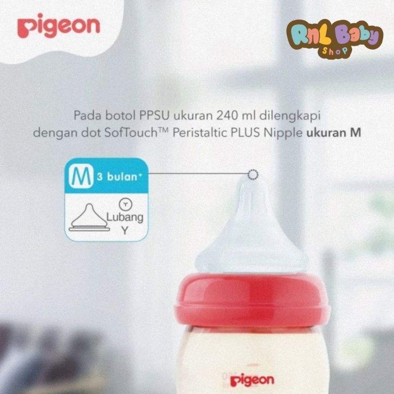 Pigeon Botol Susu PPSU Peristaltic Plus 240 ml Disney