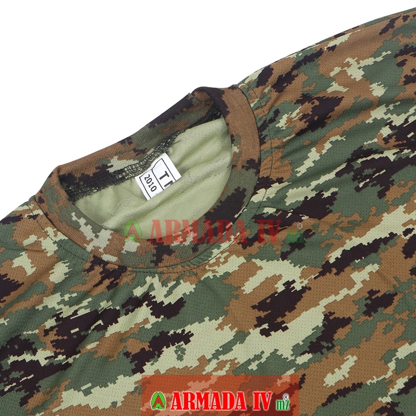 Kaos KOSTRAD Drifit TNI Oblong Loreng Pendek