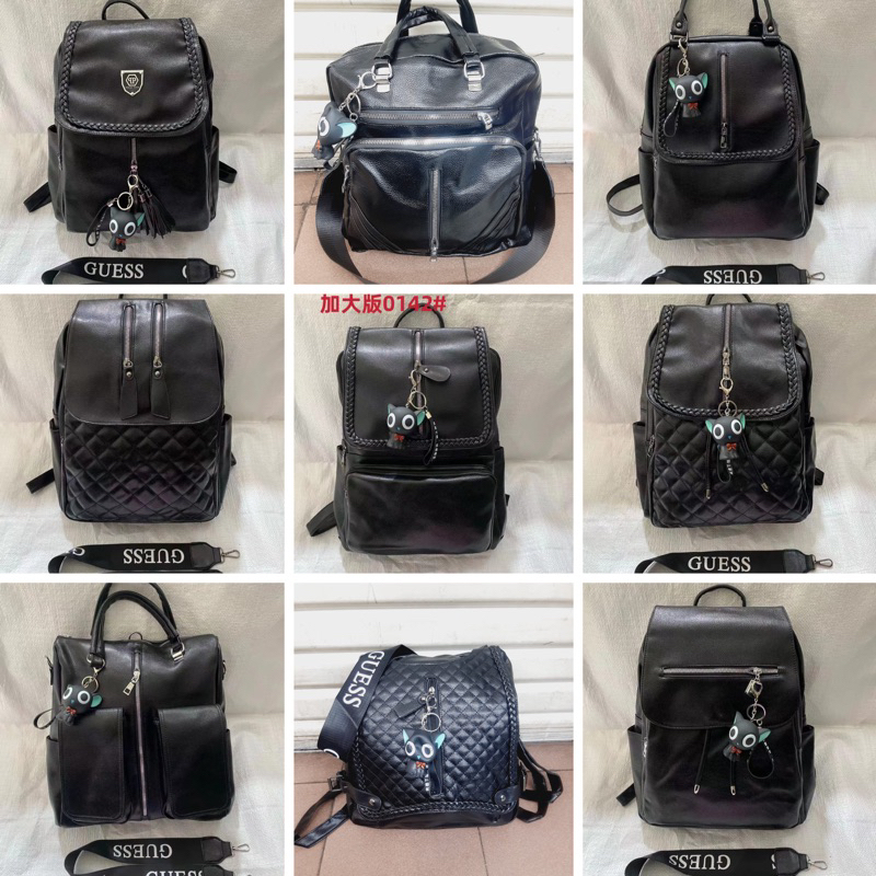 RANSEL JUMBO/RANSEL KERJA WANITA/RANSEL HITAM PU