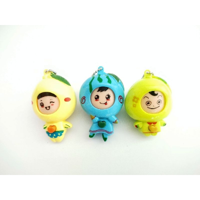 Gantungan Kunci Karakter Bayi buah/ Gantungan Kunci Karakter/ Gantungan Kunci Lucu