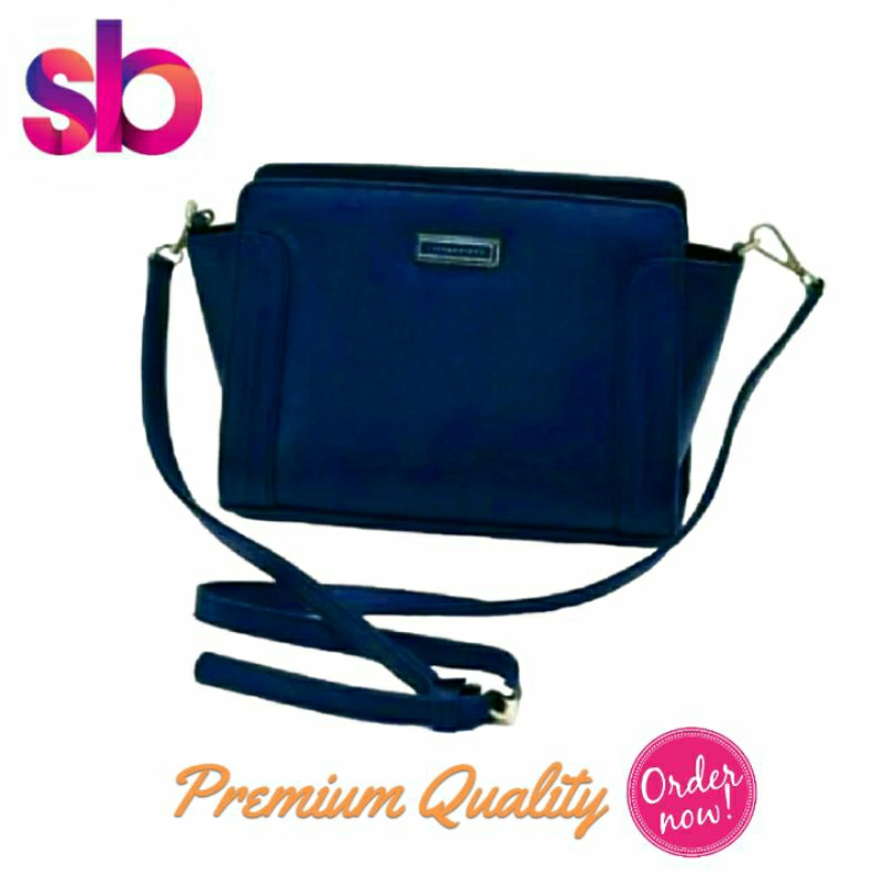 Kiara Bag [Navy/ Biru Dongker] Tas Fashion Wanita Cantik Selempang Premium Impor Import Murah Cewek 