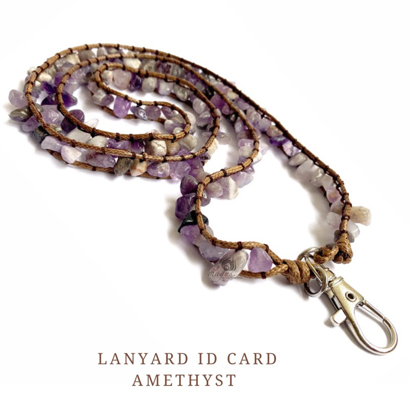 

lanyard id card Magus batu amethyst