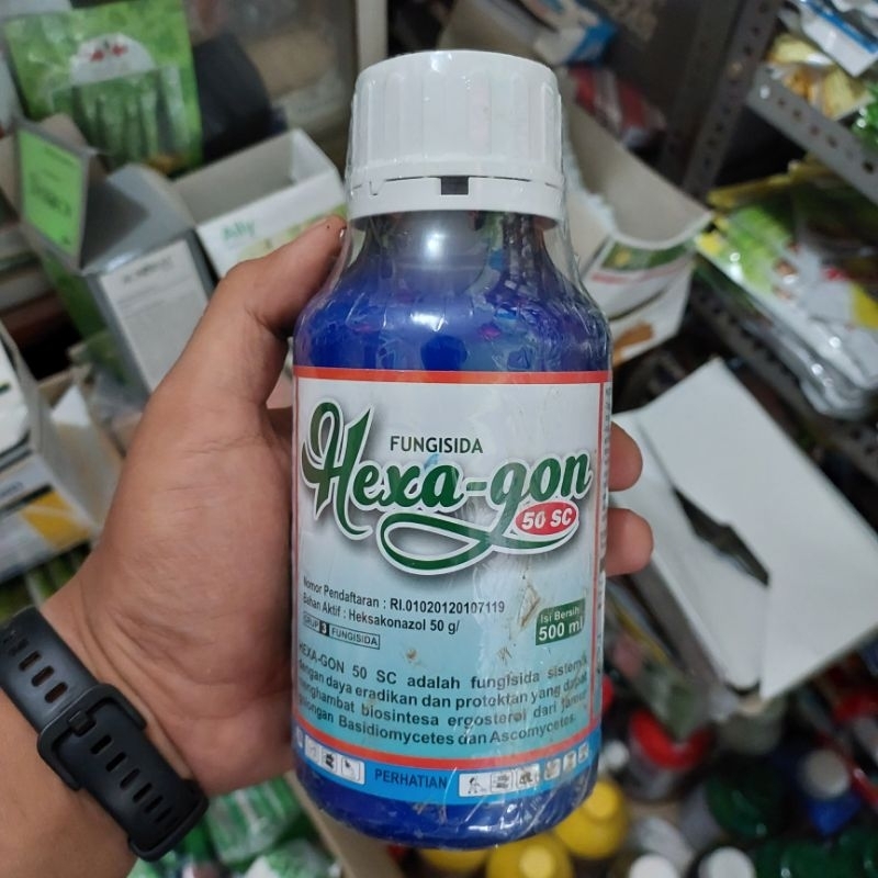 FUNGISIDA HEXA-GON 50 SC 500 ML PENGENDALI HAWAR DAUN KENTANG HEKSAKONAZOL