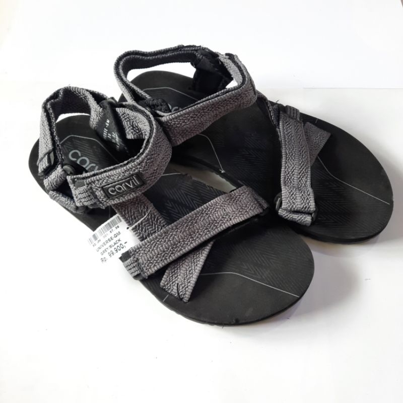 Carvil Universe Abu Grey Red Merah Hitam Sepatu Sandal Gunung Pria Perepet Keren Cowok Laki-laki Asl