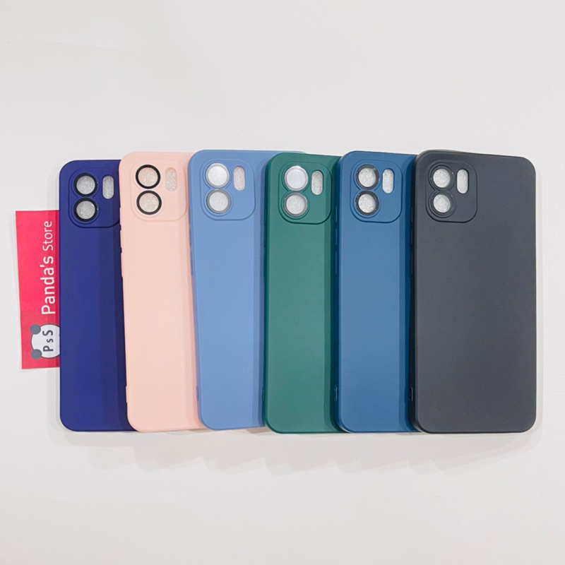 Case Redmi A1 / A2 4G Lenspro Makaron Full Color Softcase Pro Lensa