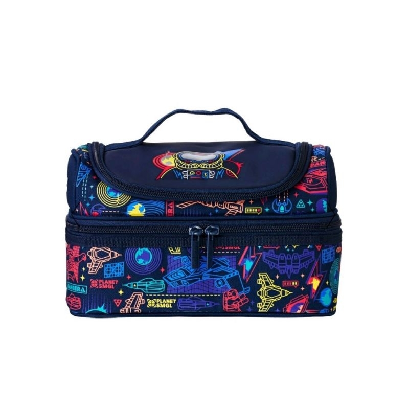100% ORIGINAL STORE SMIGGLE SINGAPORE SG DOUBLE DECKER LUNCH BAG LUNCH BOX BEYOND ASTRONOT ASTRONAUT