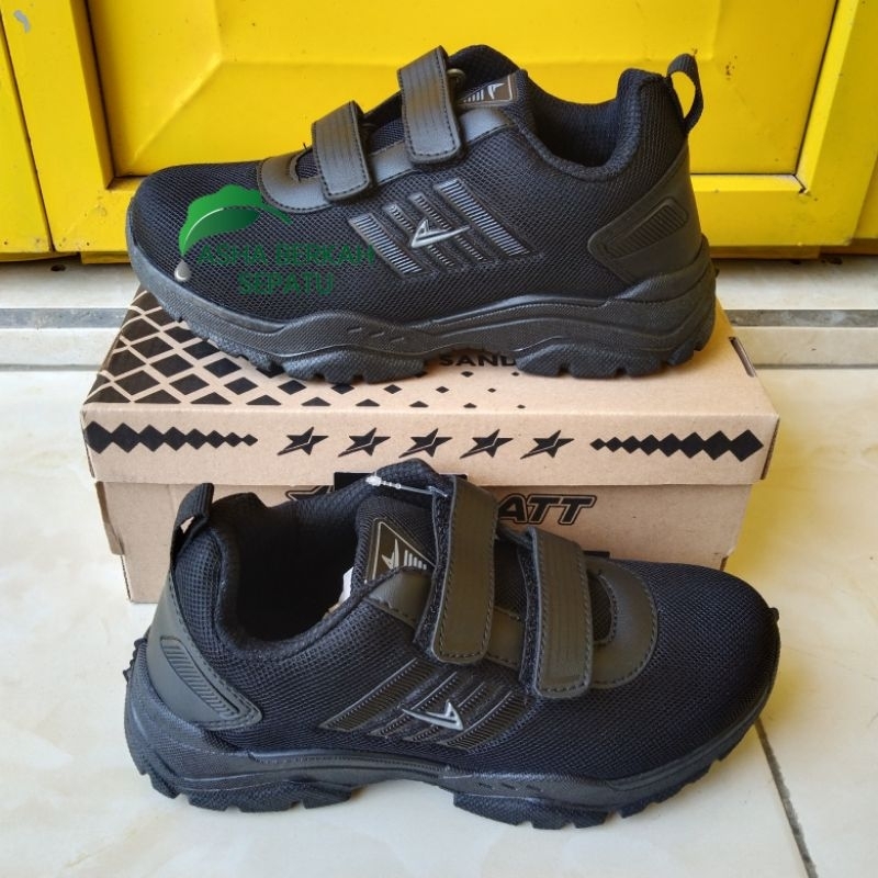 Sepatu Sekolah Hitam PRO ATT MCL 670V Size 31 - 34 Original Asli