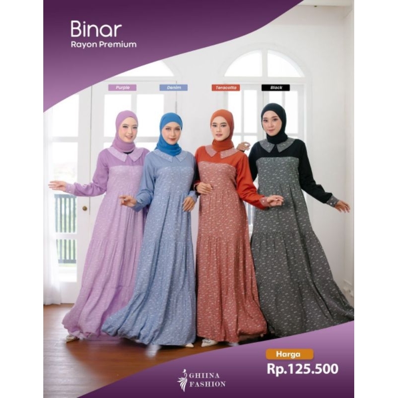 BINAR DRESS BY GHINA FASHION