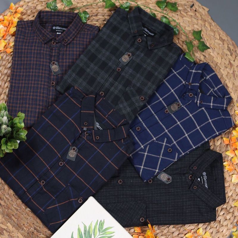 (COD-PREMIUM) KEMEJA FLANEL LENGAN PANJANG UNISEX PREMIUM l KEMEJA l FLANNEL HEM BAJU KATUN T-SHIRT 