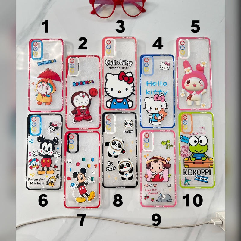 Softcase Karakter Casing Redmi 9A 6A Case Bening 02