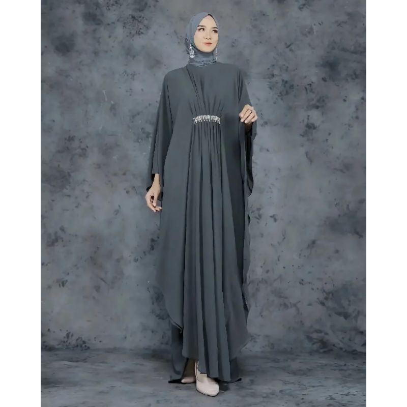 MARBELLA KAFTAN POLOS PAYET MUTIARA FULL FURRING/GAMIS KAFTAN CERUTY BABYDOLL/KAFTAN OVERSIZE KEKINIAN/FAR MOSLEMSTORE