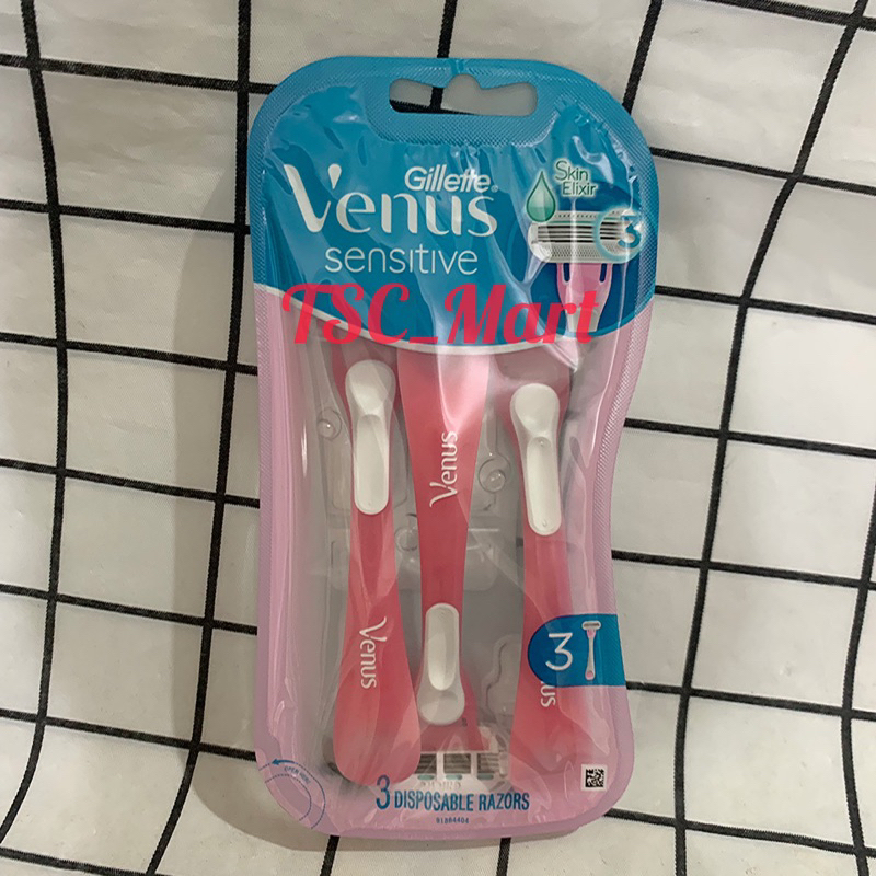 Gillette Venus Sensitive Disposable Razor Gillette Venus 3 Disposable Razors Sensitive Alat Cukur