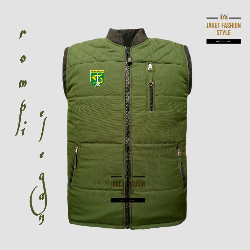 Jaket rompi Persebaya pria wanita terbaru termurah original berkualitas / Jaket Motor Touring / Jake