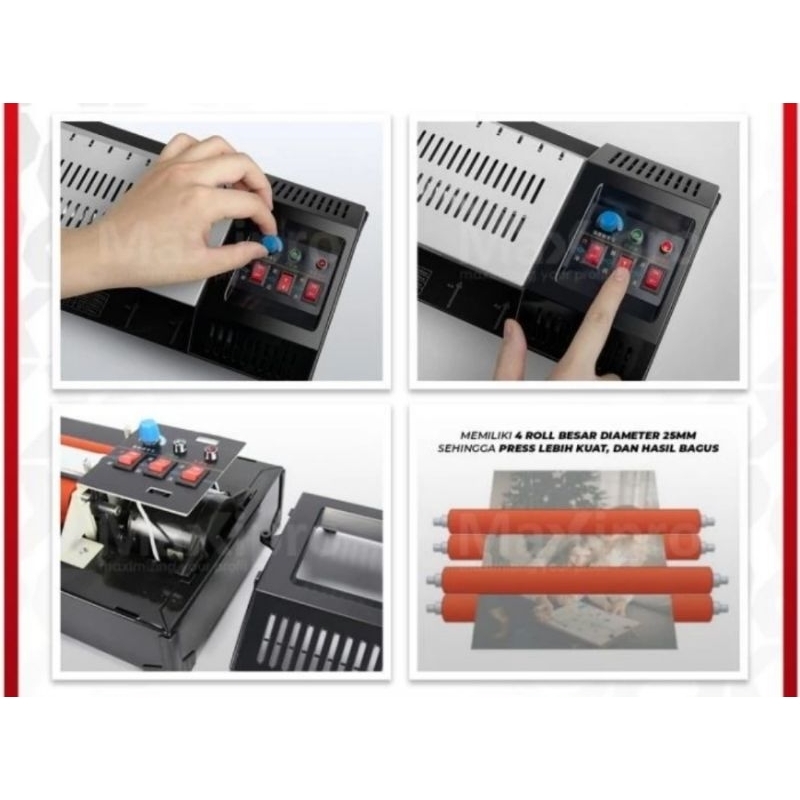 

Mesin Laminasi Telson YG320 25mm - Laminasi Ukuran A3