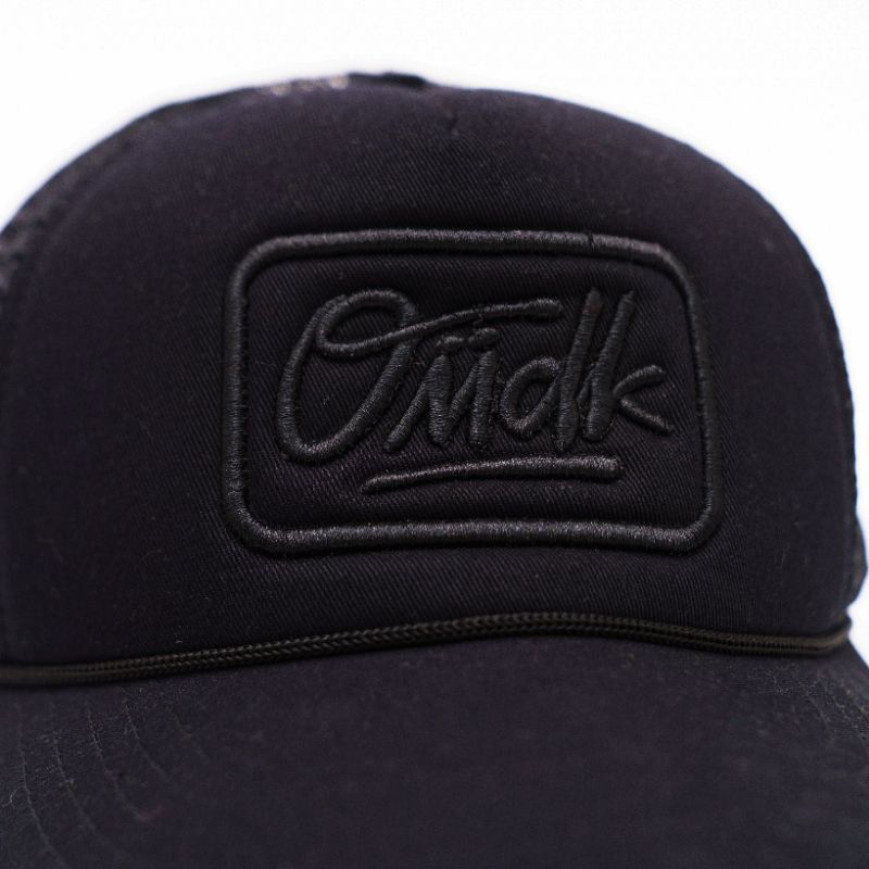 Trucker hat Omidoki Topi Jaring Pria Bordir full black