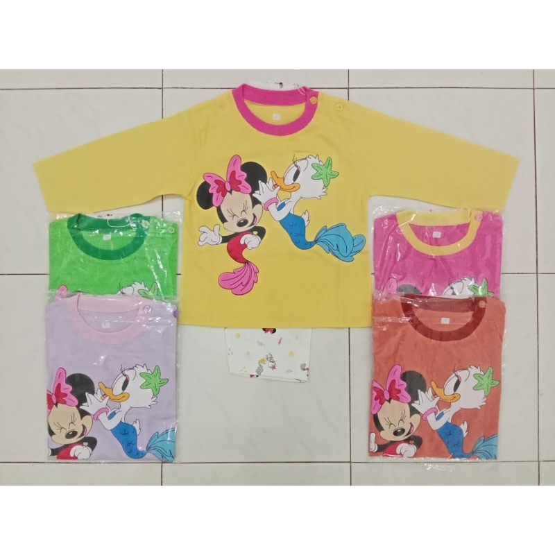 Piama baju tidur KAOS 100% KATUN HALUS anak laki perempuan boy girl cowok cewek buchi usia 4 5 6 7 8 9 10 11 12 tahun