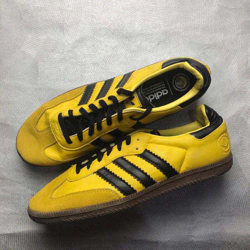 ADIDAS SAMBA VEGAN YELLOW BLACK