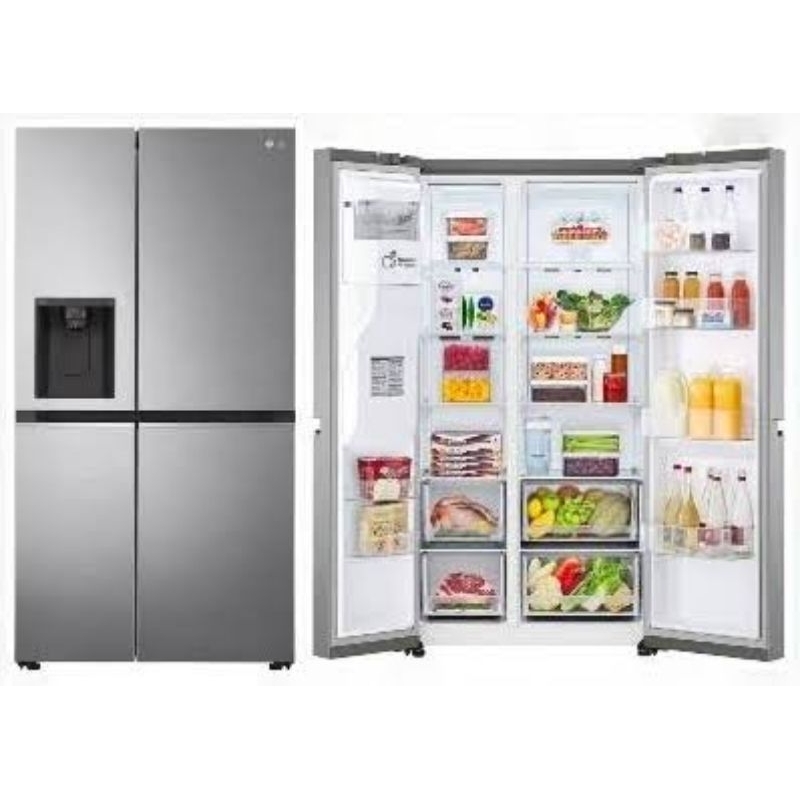 LG GC-L257SLNL KULKAS SIDE BY SIDE INVERTER ICE MAKER DISPENSER GCL257SLNL