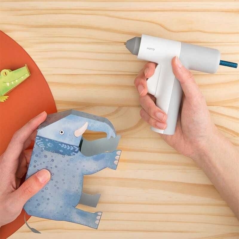 HOTO Pistol Lem Tembak Hot Melt Glue Gun Rechargeable - QWRJQ001