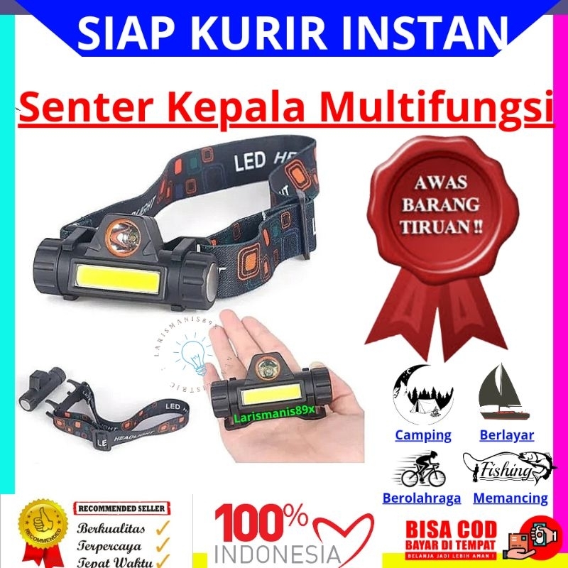 Senter Kepala Rolinson RL 1922 Sorot Jauh Dekat Headlamp Super Murah