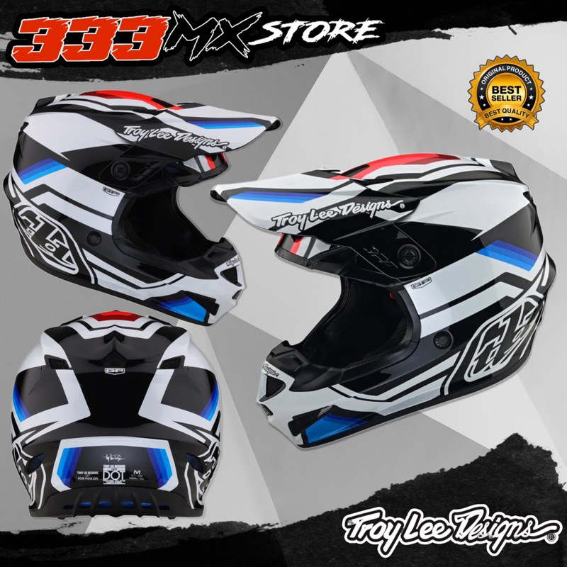 HELM TLD GP APEX TLD TRAIL HELM FULL FACE CROSS TLD GP APEX ORIGINAL - GREY ORANGE