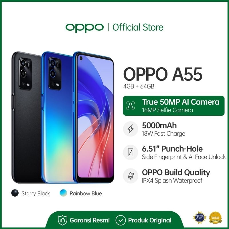 Oppo A55 ram 4/64
