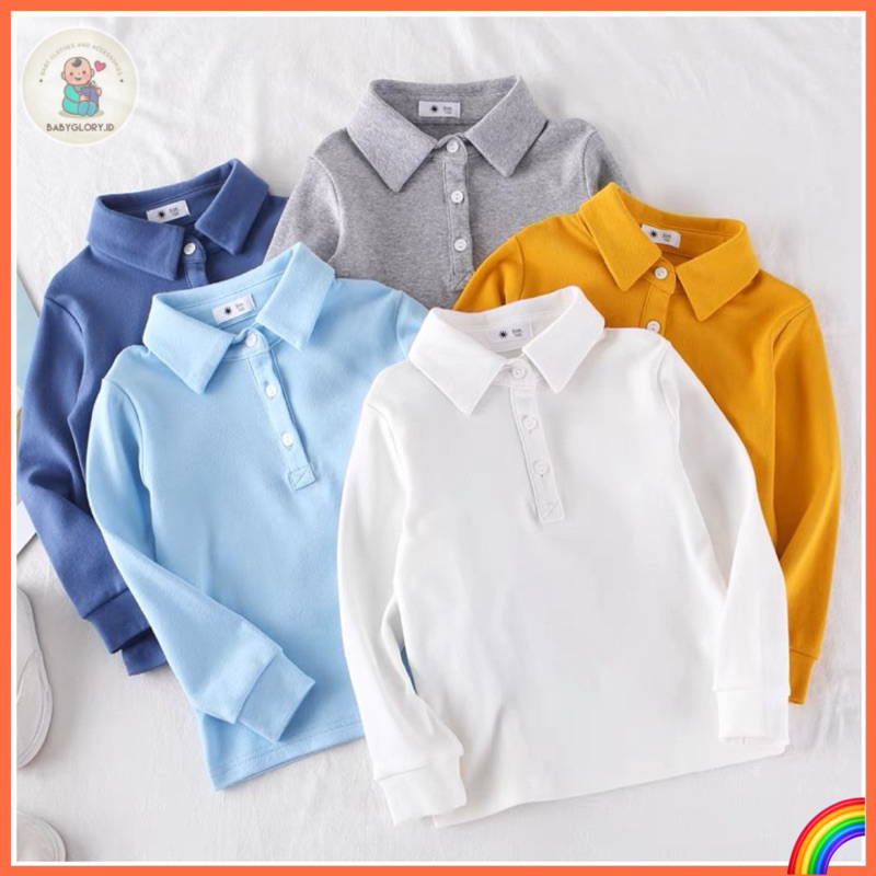 Kemeja Polo Anak Import Kemeja Anak Laki Laki Import Kemeja Atasan Anak Laki Laki Import Fashion Korea Lengan Panjang