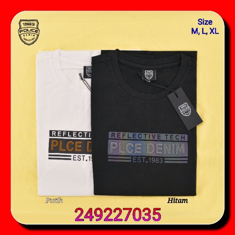Kaos Oblong Pria Police Denim Industry 249227035 Lengan Pendek