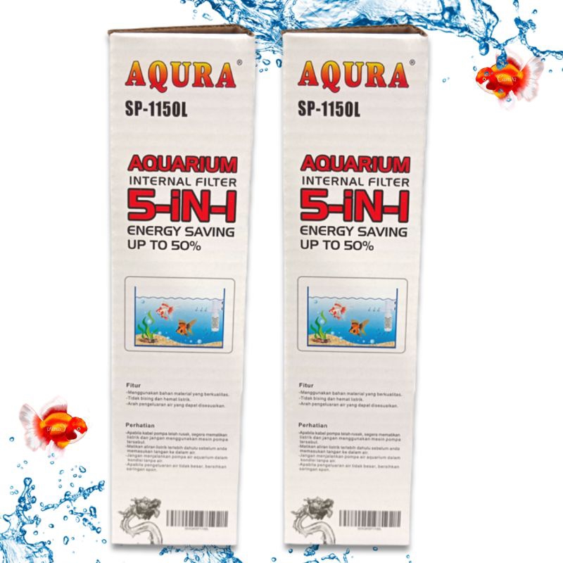 Promo murah pompa Aquarium Internal Filter AQURA 5IN1 SP 1150L