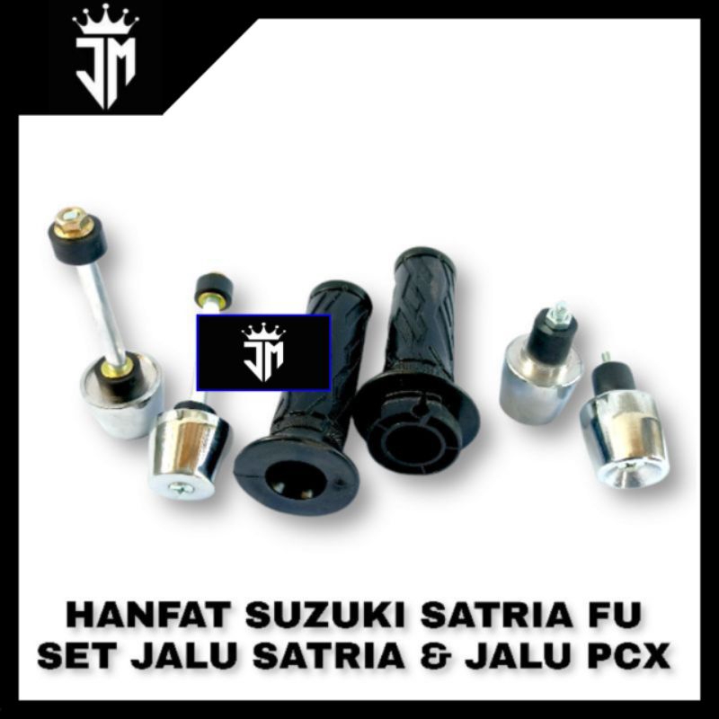 HANDGRIP HANFAT KARET STANG STIR SATRIA FU KANAN KIRI SET JALU SATRIA FU MODEL ORI DAN JALU PCX