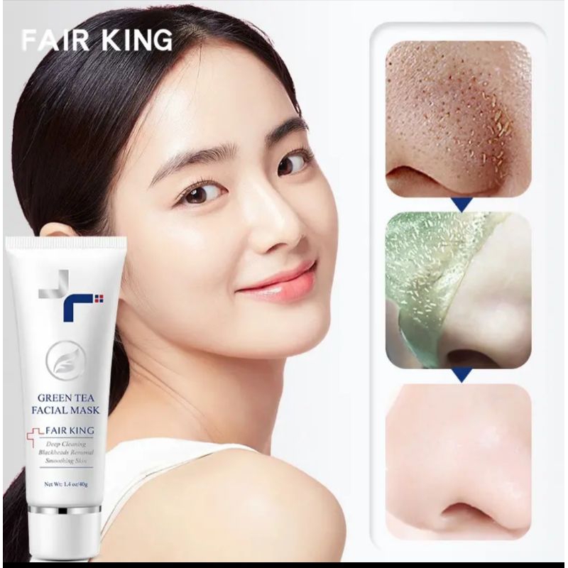 FAIR KING GREEN TEA MASKER PEMBERSIH KOMEDO DAN MINYAK TERBAIK FAIR KING
