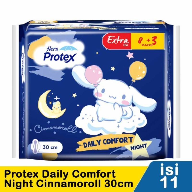 protex cinnamoroll daily comfort night 8+3pads