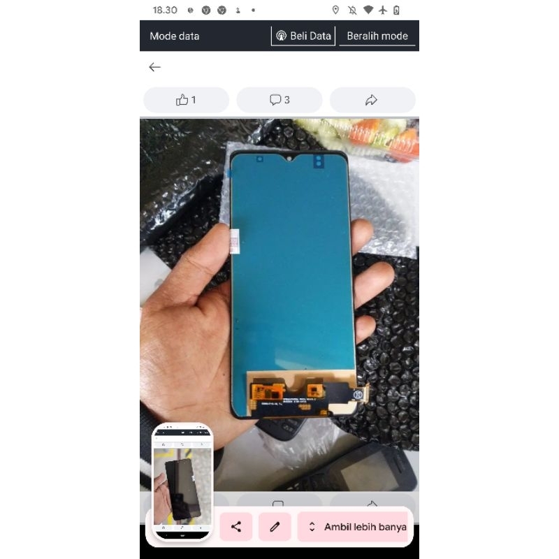 lcd Samsung a71 segel baru oem