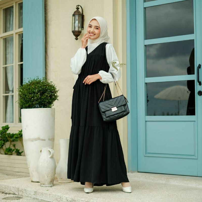 SADA OVERALL DRESS/tanpa iner