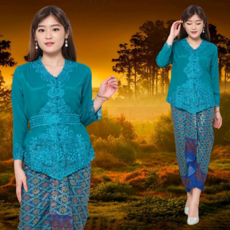 Atasan Kebaya Encim Modern Lengan Panjang