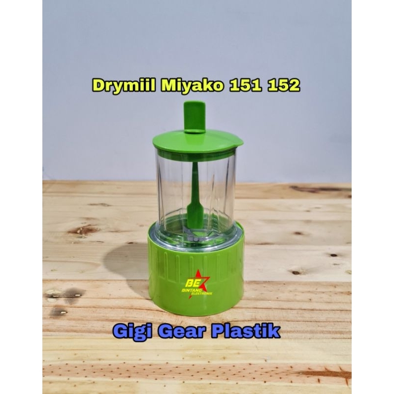 Drymill Blender miyako Hijau CH 151 Gf 152 pf Gelas Bumbu Gear Plastik YASAKA