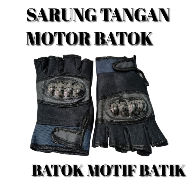 SARUNG TANGAN MOTOR BATOK MOTIF BATIK