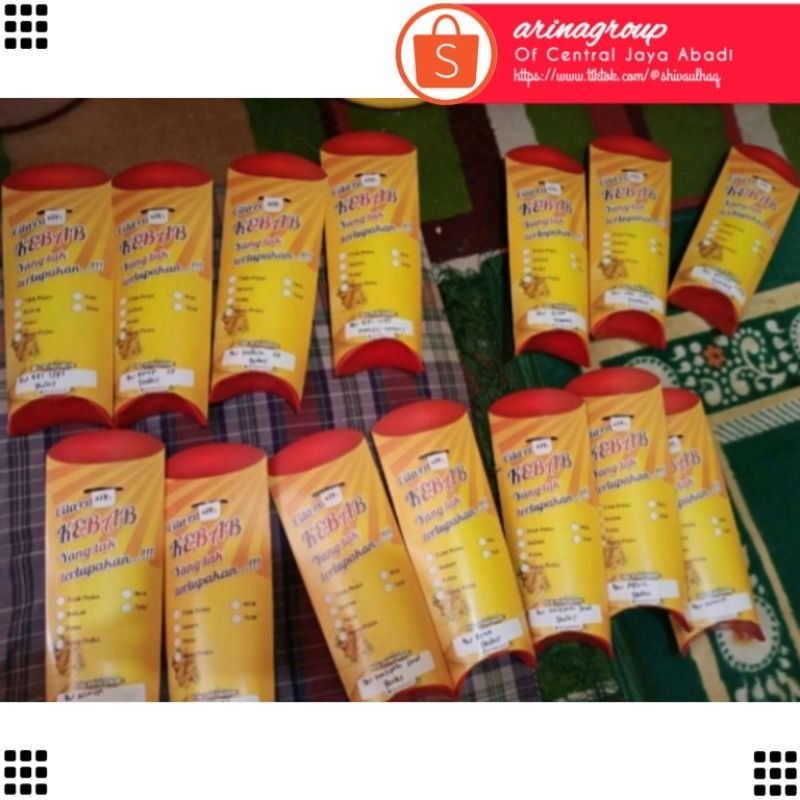 

100 LEMBAR KERTAS KEBAB TARIKAN UKURAN 24 × 9,2 BAHAN IVORY PUTIH HIGH QUALITY | KOTAK KEBAB KEKINIAN | DUS KEBAB VIRAL | KEMASAN KEBAB KEKINIAN | BOX KEBAB VIRAL PRODUK TERBARU | ARINA SHIVA GROUP 5767