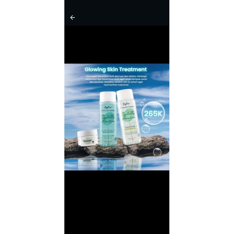 Reglow glowing skin treatment