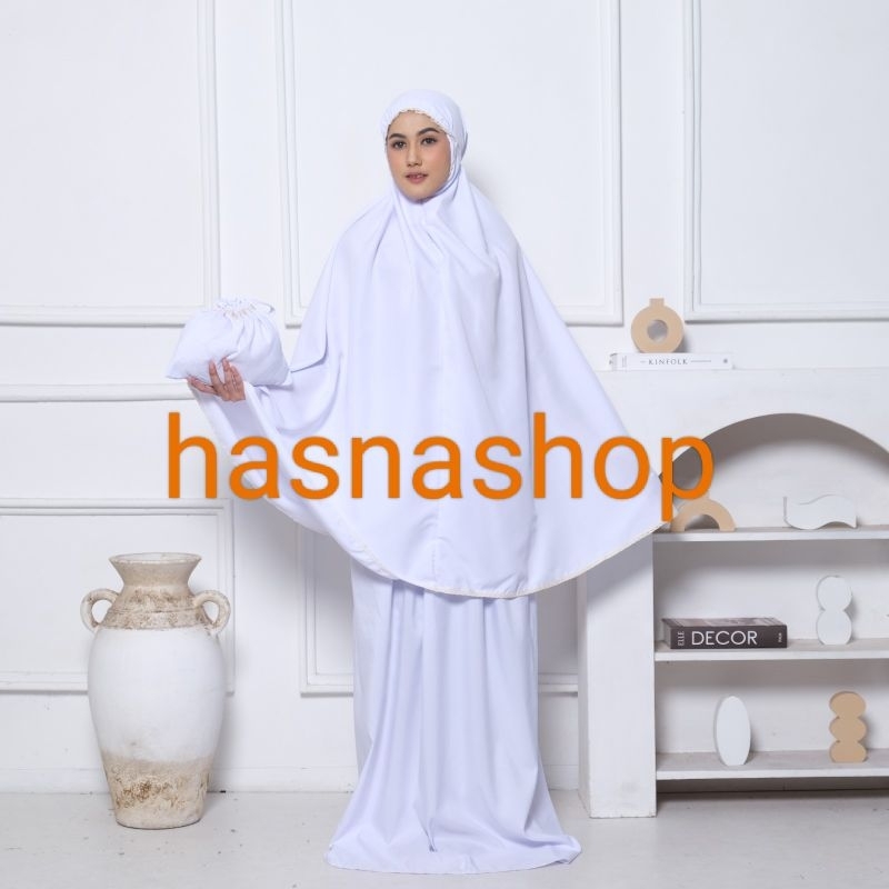 Mukena Dewasa Katun Traveling Termurah By hasnashop