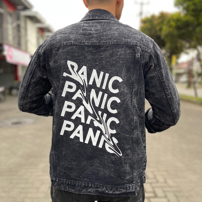 Jaket Jeans Denim Sablon Premium Pria Best Seller