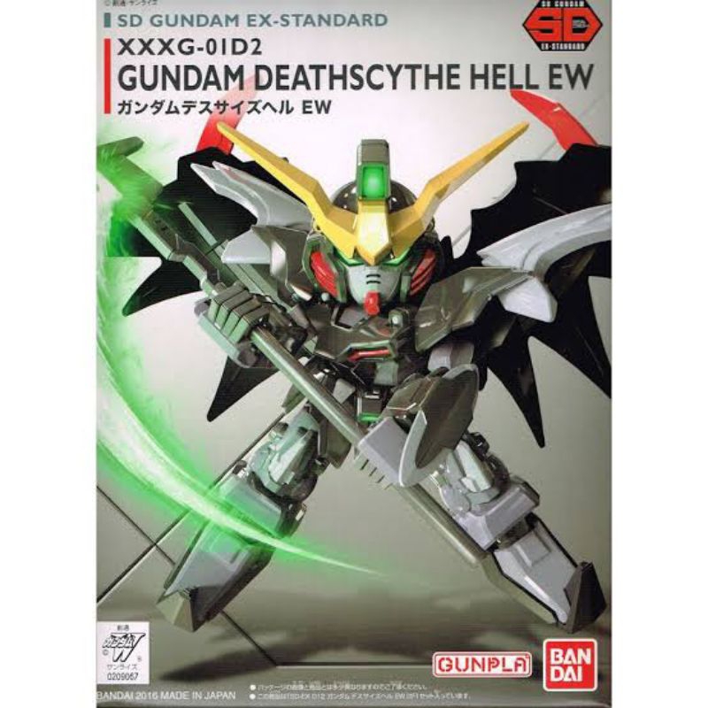 BANDAI GUNDAM DEATHSCYTHE HELL EW GUNPLA SD EX STANDARD MECHA MODEL MAINAN RAKITAN ROBOT PLASTIK GUN