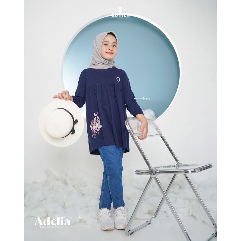 Adelia tunik kids❣️Quinza MIDI❣️Tunik❣️kopel❣️ kaos❣️nadhera luxury