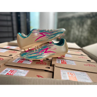 SEPATU BOLA SPECS LIGHTSPEED REBORN FG IVORY OATS/PERSIAN GREEN/PINK GLO