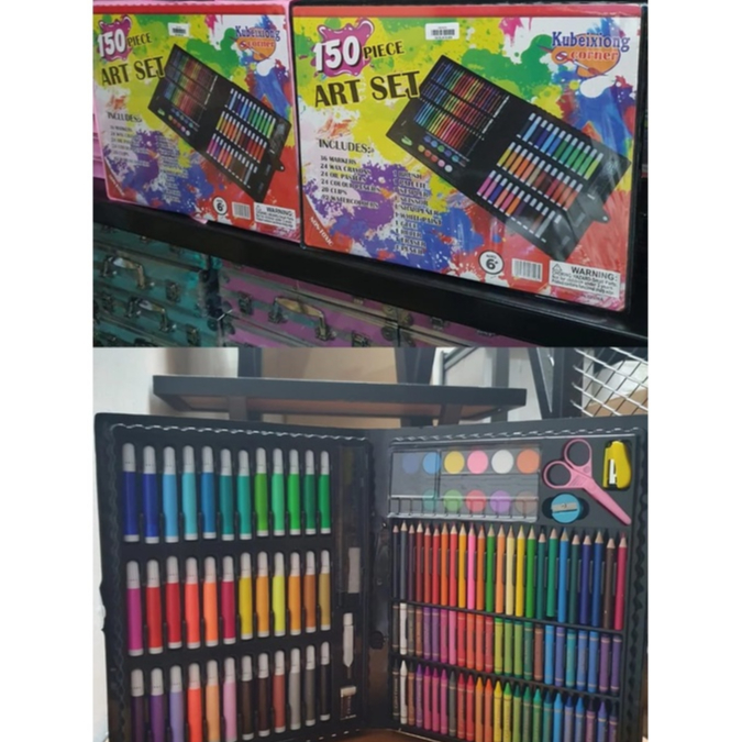 

Crayon Art Set 150 Pcs / Crayon Art Set / Peralatan Gambar Lukis / Pensil Warna 1 Set / Colouring Set 150 Pcs