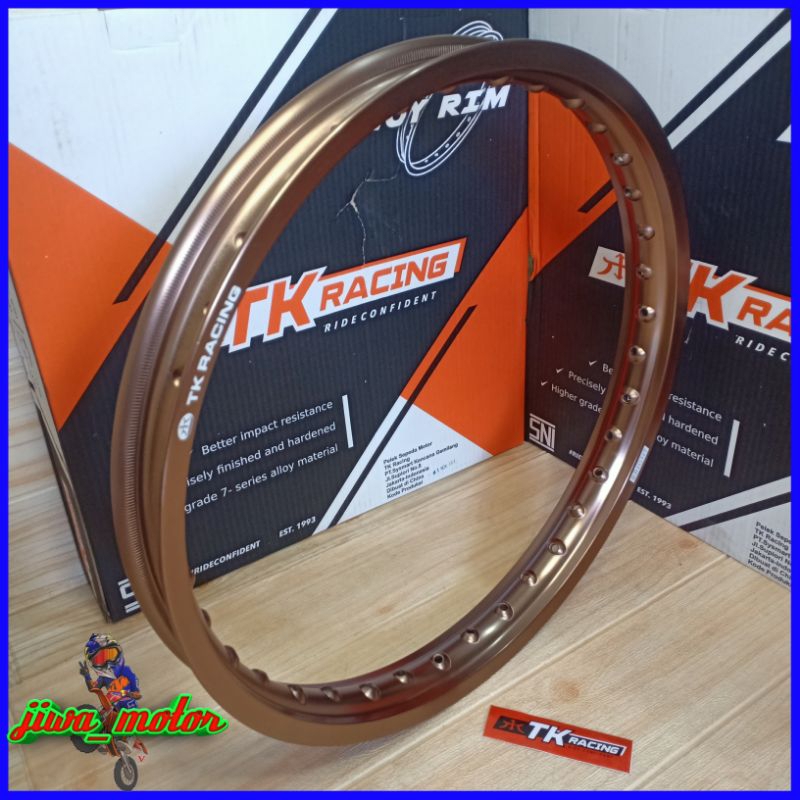 velg TK racing ring 18 warna BRONZE 160 185 215 hole 36 harga satuan pelek tk racing bronze 18 160 1
