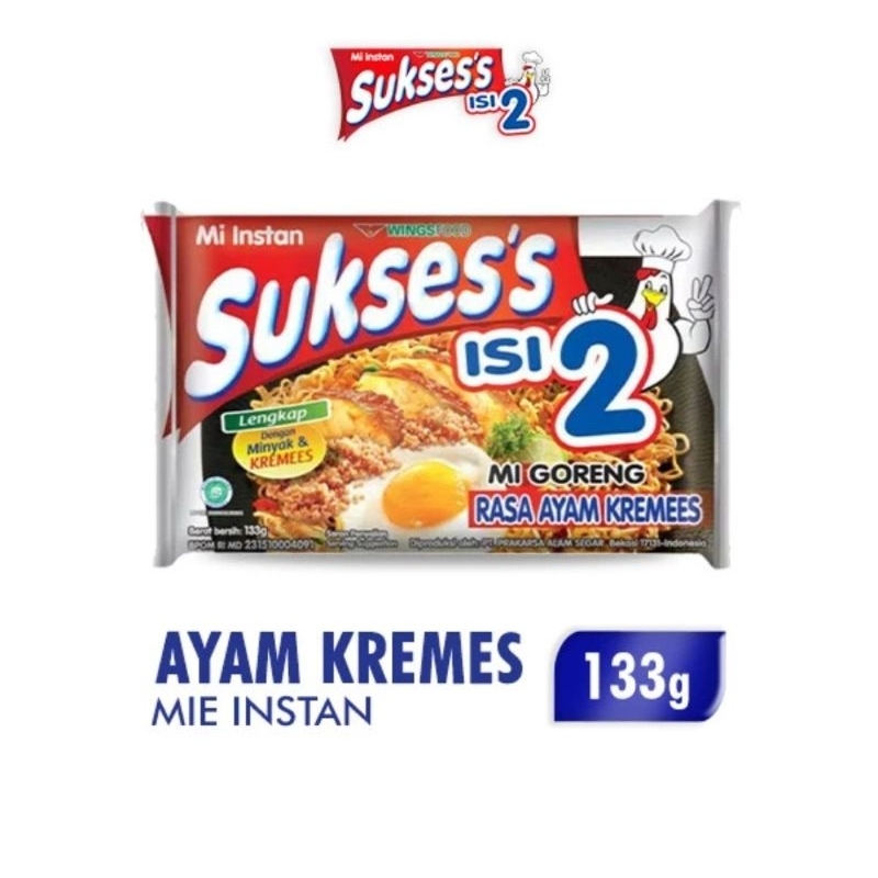 

MIE INSTAN SUKSES ISI 2 RASA AYAM KREMES