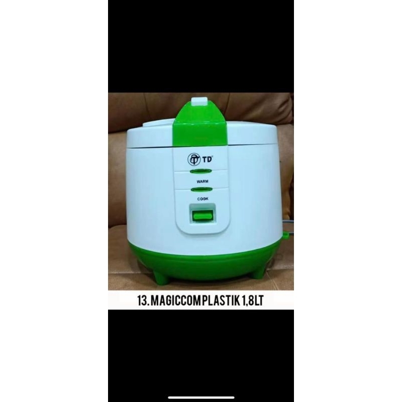 TD Magic Com Penanak Nasi 1.2Liter 1.8Liter MURAH