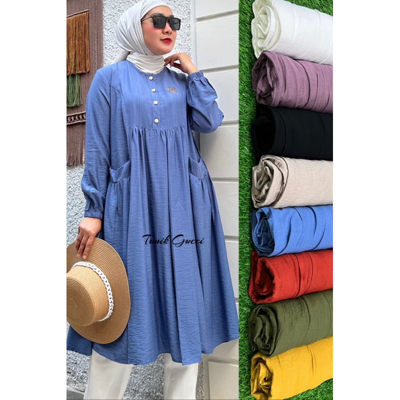 Tunik Gummy | Winody | Bahan Polo Linen Premium